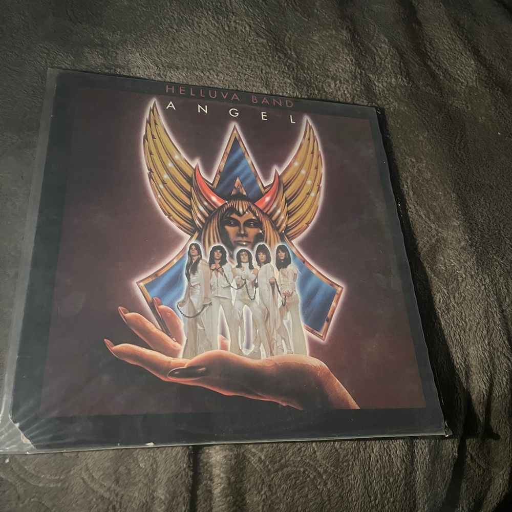 Angel “ Helluva Band “   Feeling Right, Anyway You want it . Vinyl Lp Record